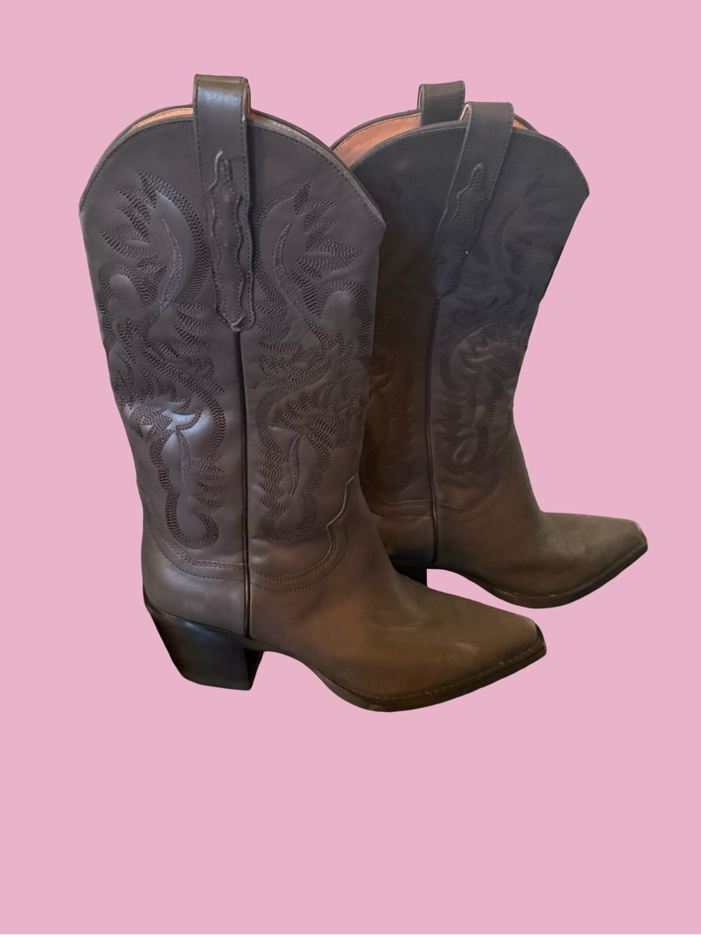 B2 Classic Women's Western Cowboy Boots - Brown size 8